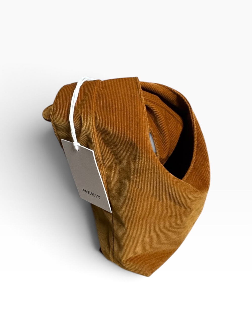 Merit Corduroy Wristlet Clutch in Caramel Brown